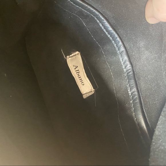 Albano Multicolor Mix Match Pattern Black Purse Hand Bag Cross Body - Picture 8 of 12